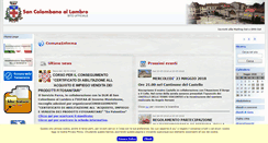 Desktop Screenshot of comune.sancolombanoallambro.mi.it
