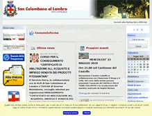 Tablet Screenshot of comune.sancolombanoallambro.mi.it
